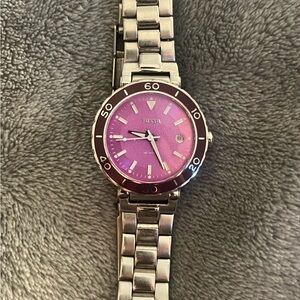 Women’s Fossil Watch Purple watch face